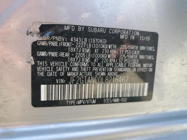 Продажа на аукционе авто 2020 Subaru Crosstrek, vin: JF2GTANC0L8216467, номер лота: 70681535