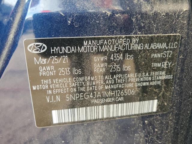 Aukcja sprzedaży 2021 Hyundai Sonata Se, vin: 5NPEG4JA1MH126506, numer aukcji: 67242125