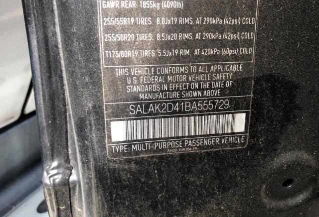 68953195 :رقم المزاد ، SALAK2D41BA555729 vin ، 2011 Land Rover Lr4 Hse Lu مزاد بيع