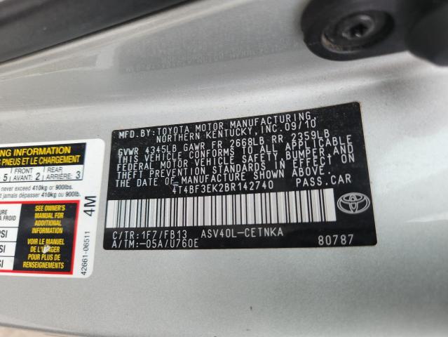 69193635 :رقم المزاد ، 4T4BF3EK2BR142740 vin ، 2011 Toyota Camry مزاد بيع