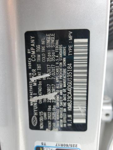 Продажа на аукционе авто 2016 Hyundai Tucson, vin: KM8J3CA40GU135184, номер лота: 68745185