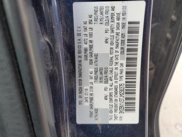 69600915 :رقم المزاد ، 3MZBN1V37JM238376 vin ، 2018 Mazda 3 مزاد بيع