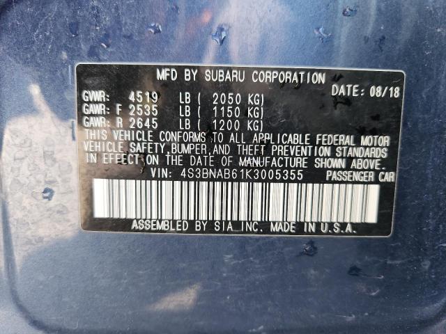 Продаж на аукціоні авто 2019 Subaru Legacy 2.5, vin: 4S3BNAB61K3005355, номер лоту: 69964555