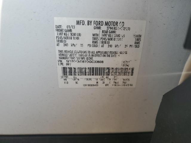 Продаж на аукціоні авто 2013 Ford Explorer X, vin: 1FM5K8D89DGC33608, номер лоту: 67407145
