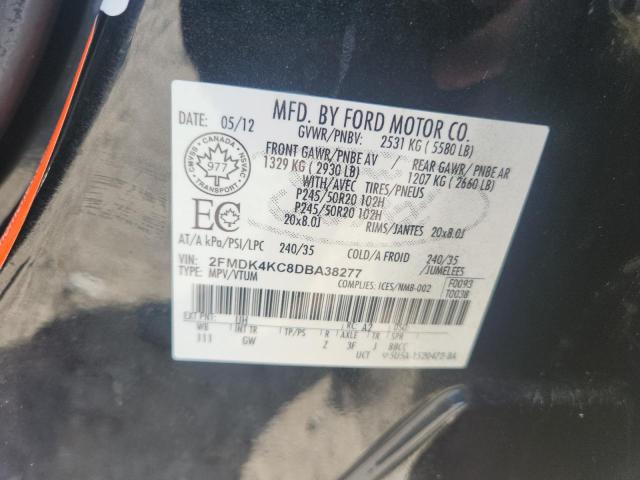 Aukcja sprzedaży 2013 Ford Edge Limit, vin: 2FMDK4KC8DBA38277, numer aukcji: 68935155