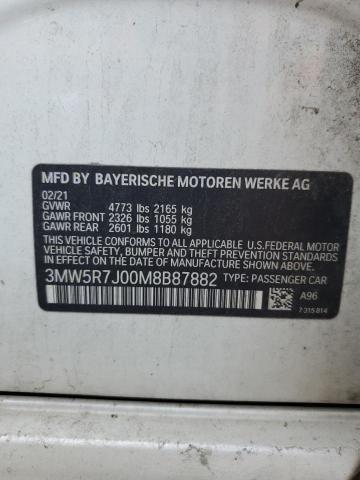 Продажа на аукционе авто 2021 Bmw 330xi, vin: 3MW5R7J00M8B87882, номер лота: 69151235