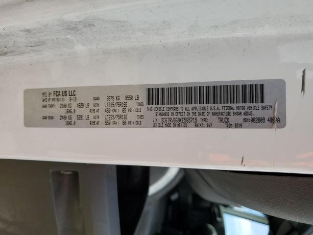 Продаж на аукціоні авто 2019 Ram Pro Master, vin: 3C6TRVBG9KE565715, номер лоту: 69305845
