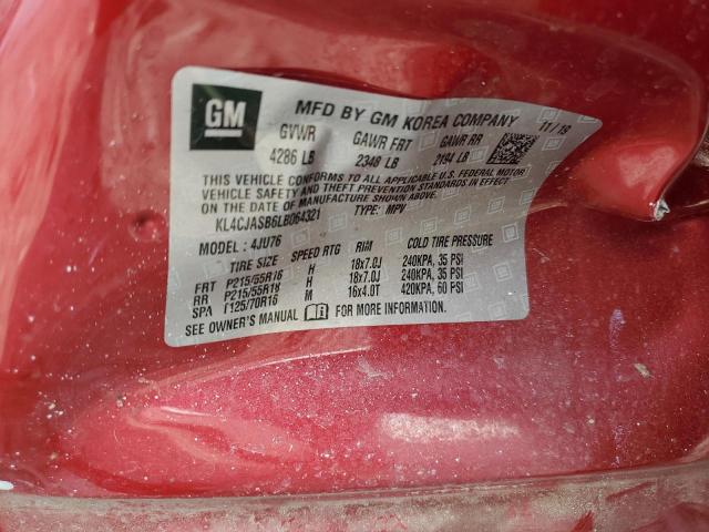 Auction sale of the 2020 Buick Encore Preferred, vin: KL4CJASB6LB064321, lot number: 69046565