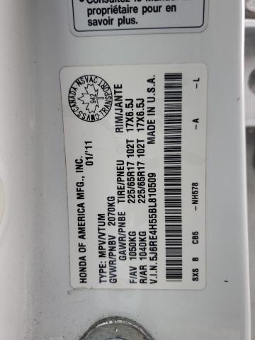 66160945 :رقم المزاد ، 5J6RE4H55BL810509 vin ، 2011 Honda Cr-v مزاد بيع