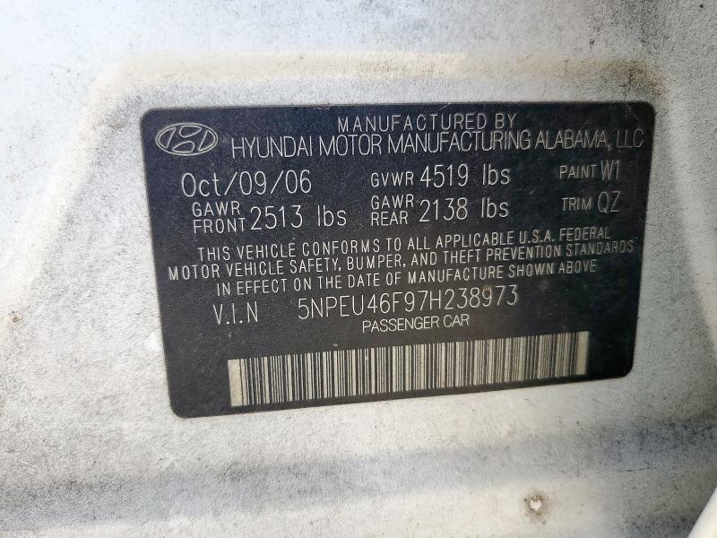 Продаж на аукціоні авто 2007 Hyundai Sonata, vin: 5NPEU46F97H238973, номер лоту: 69211665