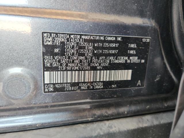 Продаж на аукціоні авто 2021 Toyota Rav4 Le, vin: 2T3F1RFV0MC172689, номер лоту: 68827355