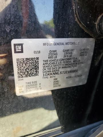 2018 Gmc Acadia Slt-2 მანქანა იყიდება აუქციონზე, vin: 1GKKNNLS7JZ199800, აუქციონის ნომერი: 68882645