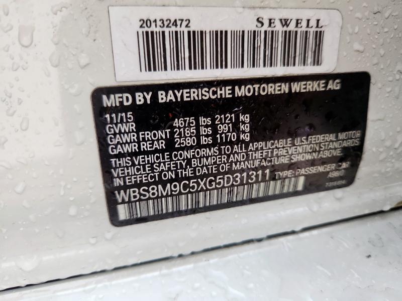Продаж на аукціоні авто 2016 Bmw M3, vin: WBS8M9C5XG5D31311, номер лоту: 68466925