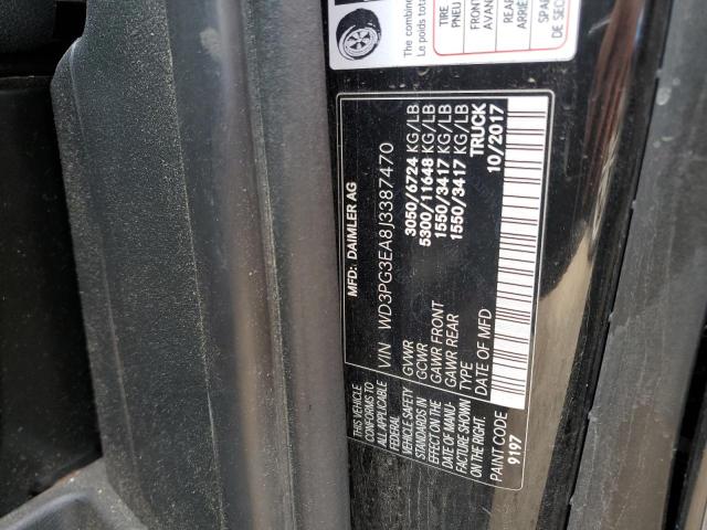 70663375 :رقم المزاد ، WD3PG3EA8J3387470 vin ، 2018 Mercedes-benz Metris مزاد بيع