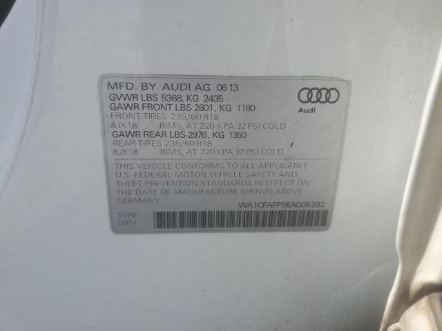 Продаж на аукціоні авто 2014 Audi Q5 Premium, vin: WA1CFAFP9EA005392, номер лоту: 68508495