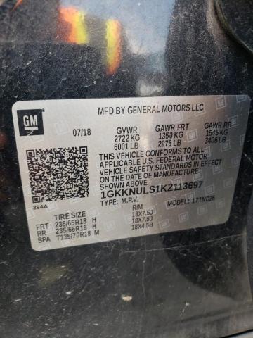 69094765 :رقم المزاد ، 1GKKNULS1KZ113697 vin ، 2019 Gmc Acadia مزاد بيع