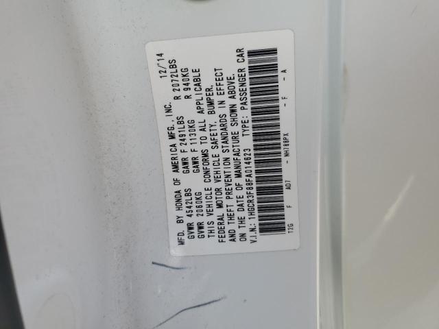 69622145 :رقم المزاد ، 1HGCR3F88FA014623 vin ، 2015 Honda Accord مزاد بيع