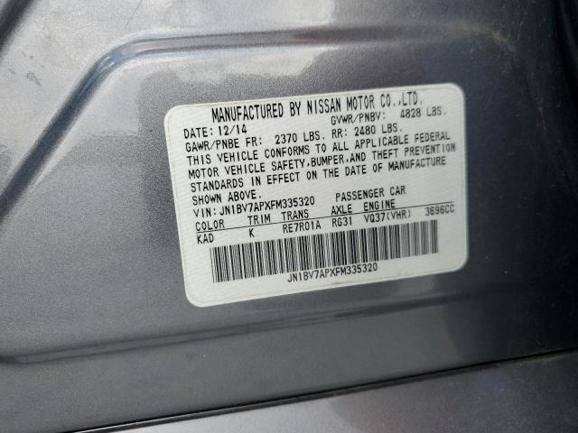 Aukcja sprzedaży 2015 Infiniti Q50 Base, vin: JN1BV7APXFM335320, numer aukcji: 69340825