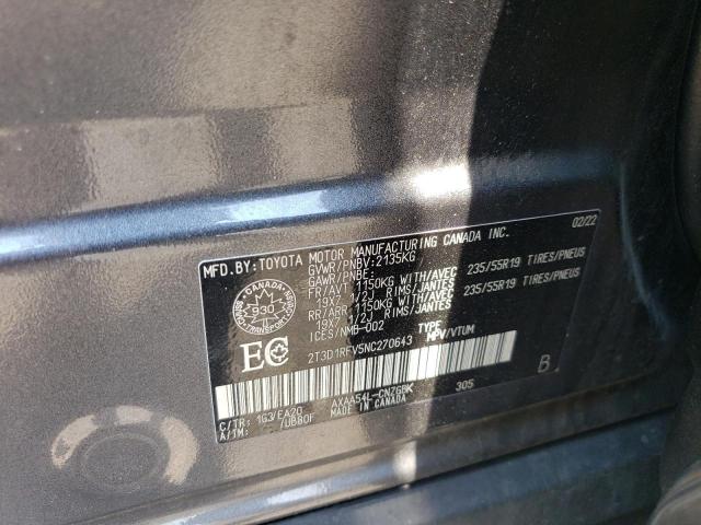 Aukcja sprzedaży 2022 Toyota Rav4 Limit, vin: 2T3D1RFV5NC270643, numer aukcji: 68544965
