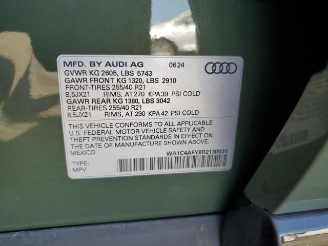 Aukcja sprzedaży 2024 Audi Sq5, vin: WA1C4AFY8R2130026, numer aukcji: 67293745