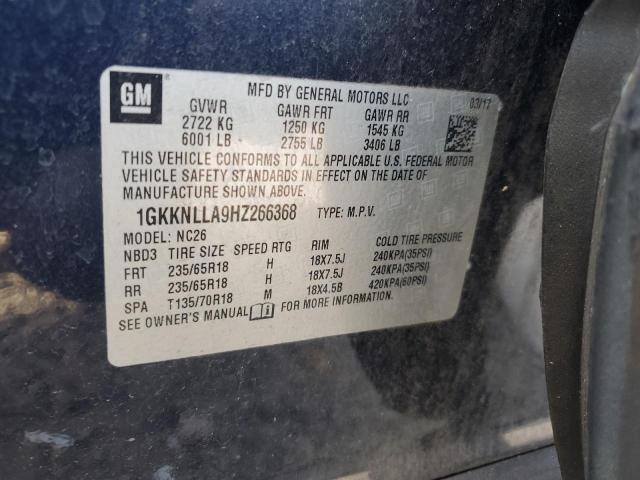 Aukcja sprzedaży 2017 Gmc Acadia Sle, vin: 1GKKNLLA9HZ266368, numer aukcji: 70359735