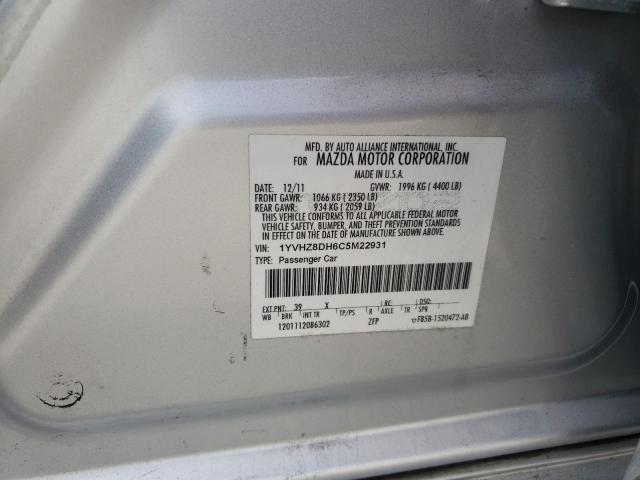 Продажа на аукционе авто 2012 Mazda 6 I, vin: 1YVHZ8DH6C5M22931, номер лота: 68196935