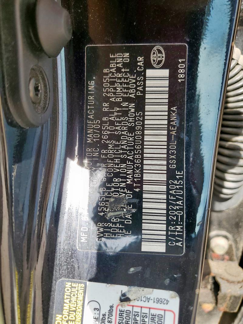 Продажа на аукционе авто 2006 Toyota Avalon Xl, vin: 4T1BK36B56U089025, номер лота: 67763025