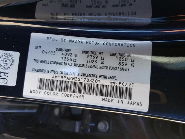 Aukcja sprzedaży 2025 Mazda 3, vin: JM1BPAKM3S1788201, numer aukcji: 69814925