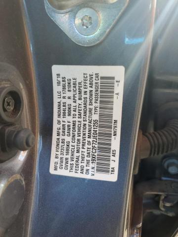 Продажа на аукционе авто 2018 Honda Civic Ex, vin: 19XFC2F72JE041255, номер лота: 67356035