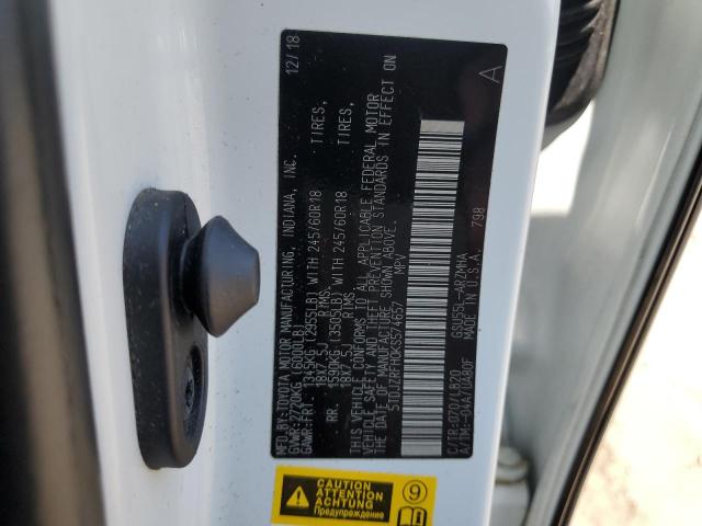 Aukcja sprzedaży 2019 Toyota Highlander, vin: 5TDJZRFH0KS574657, numer aukcji: 68293725