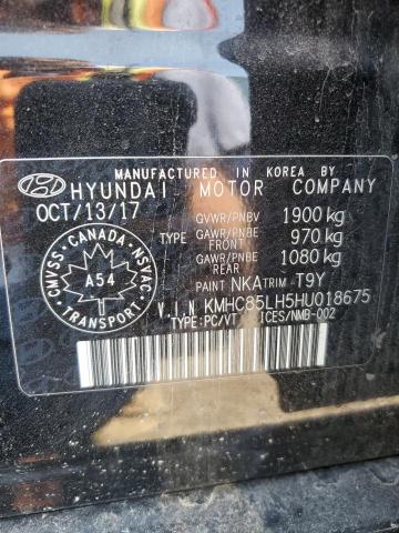 Продаж на аукціоні авто 2017 Hyundai Ioniq Limi, vin: KMHC85LH5HU018675, номер лоту: 67053215