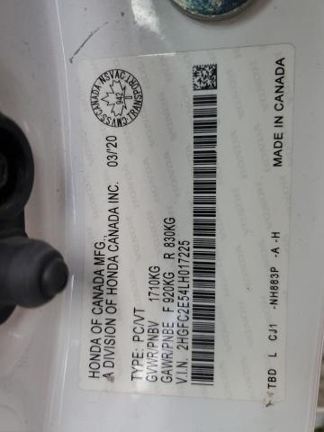 Aukcja sprzedaży 2020 Honda Civic Lx, vin: 2HGFC2E54LH017225, numer aukcji: 67484915