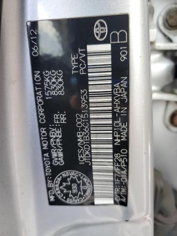 66196865 :رقم المزاد ، JTDKDTB36C1513953 vin ، 2012 Toyota Prius C مزاد بيع