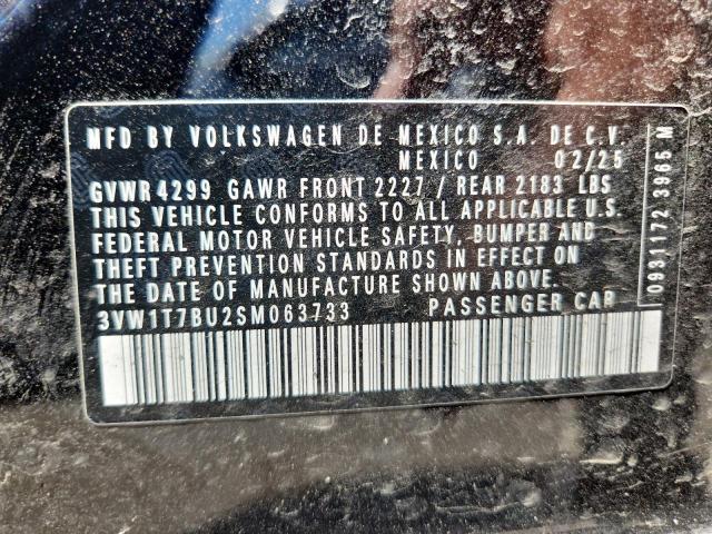 2025 Volkswagen Jetta Gli მანქანა იყიდება აუქციონზე, vin: 3VW1T7BU2SM063733, აუქციონის ნომერი: 67606315