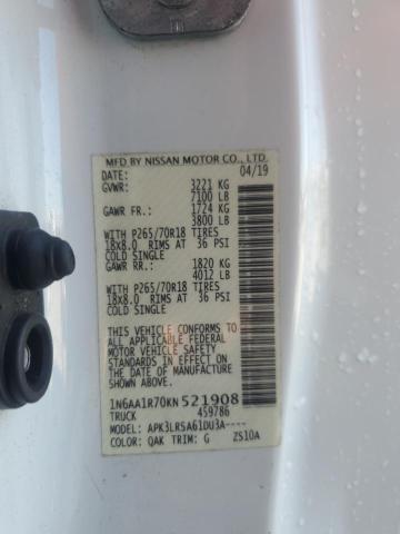 Продаж на аукціоні авто 2019 Nissan Titan S, vin: 1N6AA1R70KN521908, номер лоту: 69290525