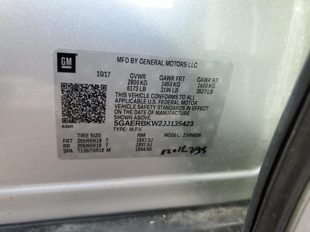 Продаж на аукціоні авто 2018 Buick Enclave Es, vin: 5GAERBKW2JJ135423, номер лоту: 68862515