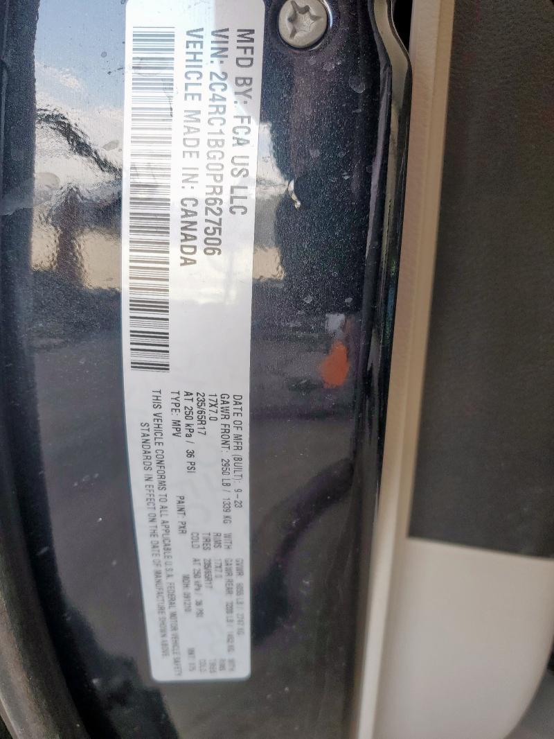 Aukcja sprzedaży 2023 Chrysler Pacifica T, vin: 2C4RC1BG0PR627506, numer aukcji: 70493905