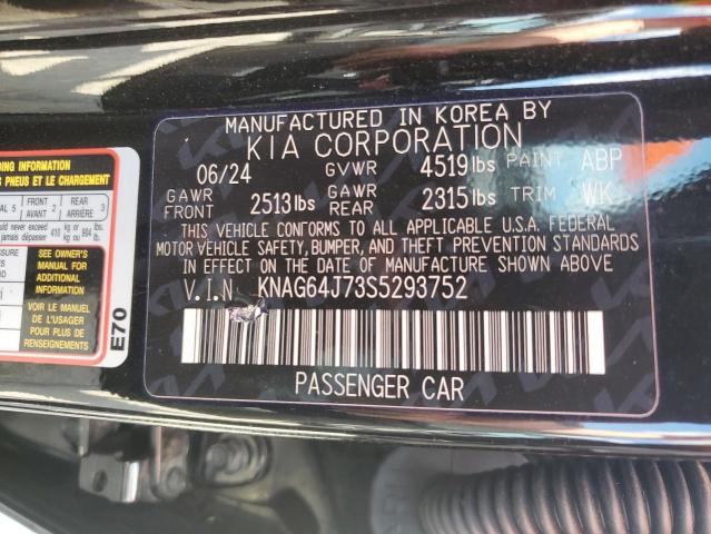 Продаж на аукціоні авто 2025 Kia K5 Gt Line, vin: KNAG64J73S5293752, номер лоту: 70091975