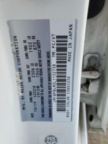 67367905 :رقم المزاد ، JM1BPBLM3L1152738 vin ، 2020 Mazda 3 مزاد بيع