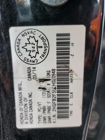 68087635 :رقم المزاد ، 2HGFB2F59EH020948 vin ، 2014 Honda Civic مزاد بيع