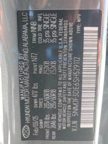69590805 :رقم المزاد ، 5NMJF3DE6SH529112 vin ، 2025 Hyundai Tucson مزاد بيع