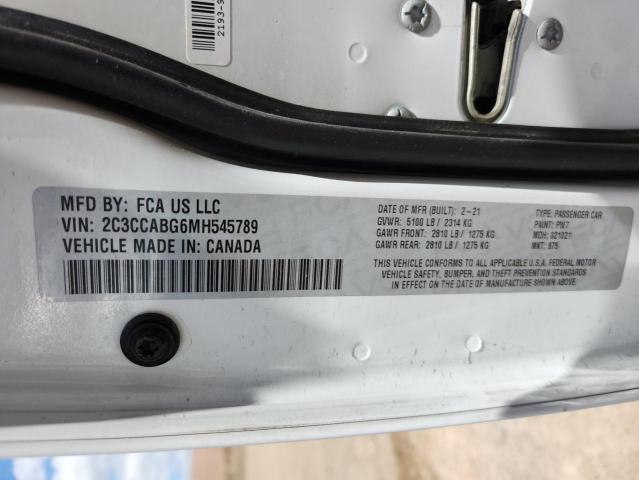 70382455 :رقم المزاد ، 2C3CCABG6MH545789 vin ، 2021 Chrysler 300 مزاد بيع