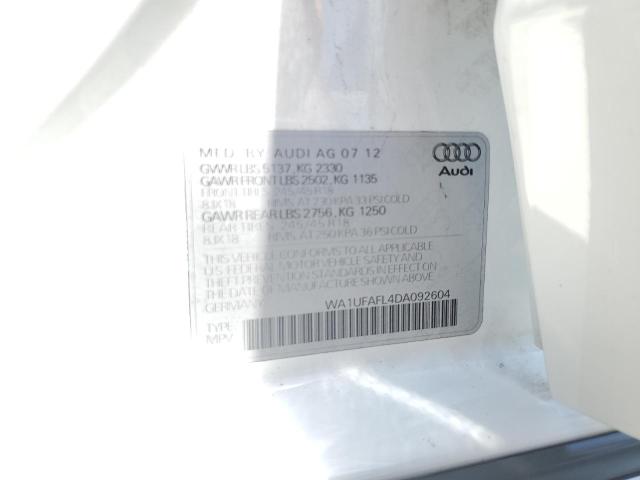 66864055 :رقم المزاد ، WA1UFAFL4DA092604 vin ، 2013 Audi A4 Allroad مزاد بيع