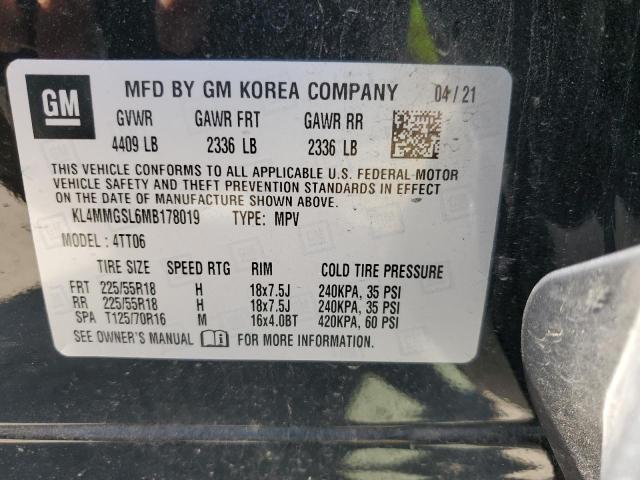 68124075 :رقم المزاد ، KL4MMGSL6MB178019 vin ، 2021 Buick Encore Gx Essence مزاد بيع