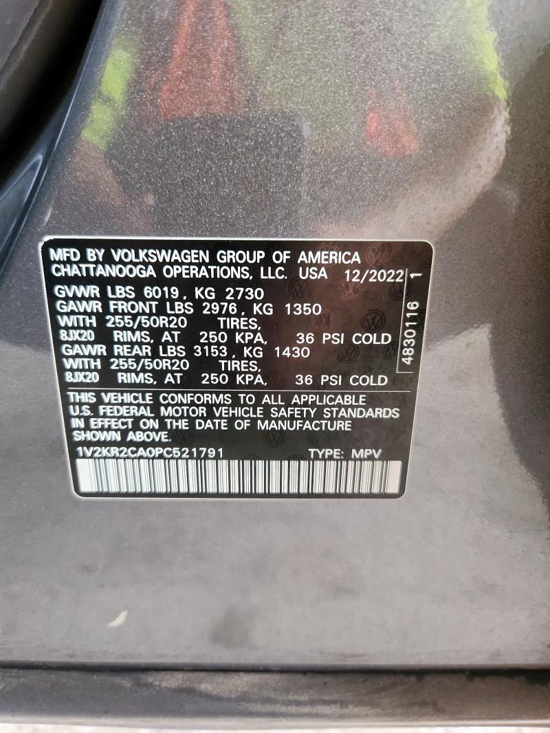 Aukcja sprzedaży 2023 Volkswagen Atlas Se, vin: 1V2KR2CA0PC521791, numer aukcji: 70185445