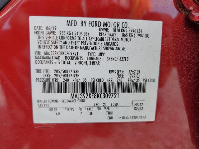 Продажа на аукционе авто 2019 Ford Ecosport T, vin: MAJ3S2KE8KC309721, номер лота: 70728545