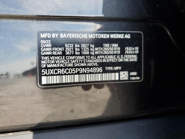 70705655 :رقم المزاد ، 5UXCR6C05P9N94896 vin ، 2023 Bmw X5 مزاد بيع