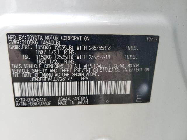 Продажа на аукционе авто 2018 Toyota Rav4 Limit, vin: JTMDFREV4JJ728179, номер лота: 69653695