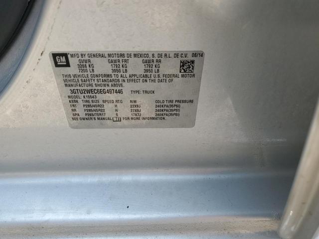 67372155 :رقم المزاد ، 3GTU2WEC6EG497446 vin ، 2014 Gmc Sierra K15 مزاد بيع