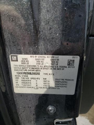 Aukcja sprzedaży 2011 Gmc Acadia, vin: 1GKKVRED8BJ395282, numer aukcji: 68437945